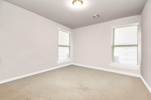 carpeted empty room with a healthy amount of sunlight