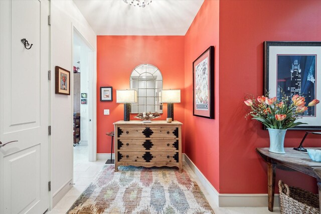 2727 Kirby Dr Unit 13C, Houston, TX 77098 - hallway featuring light tile patterned flooring
