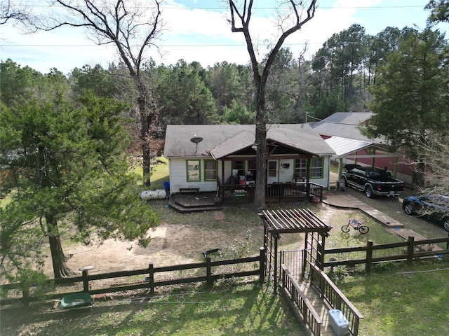 view of front of home