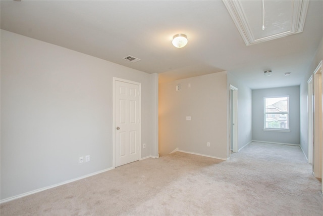 view of carpeted empty room