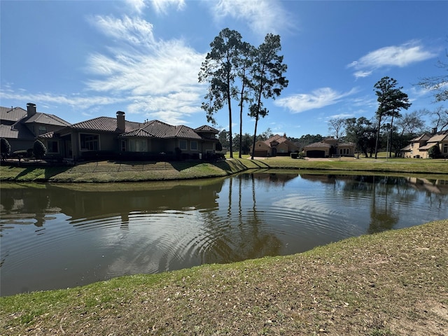 view of water feature featuring a residential view