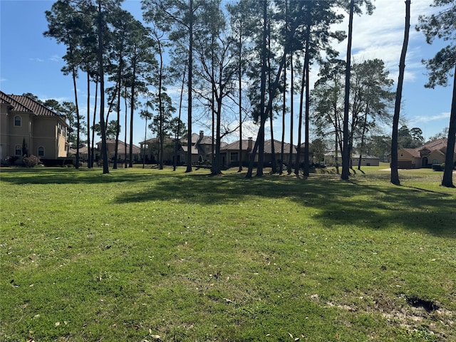 view of yard with a residential view