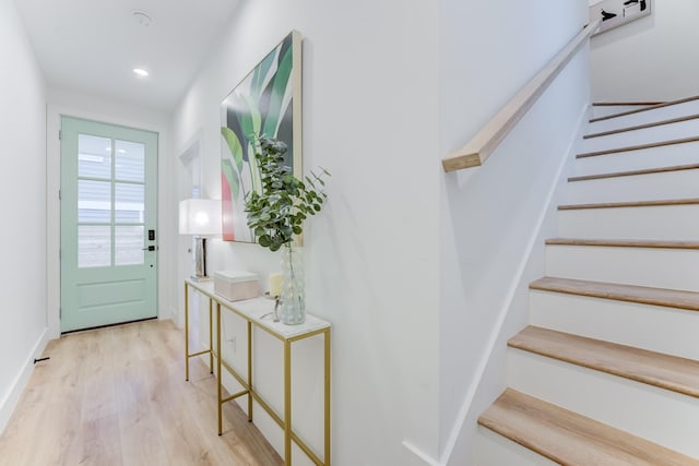 interior space featuring light hardwood / wood-style flooring