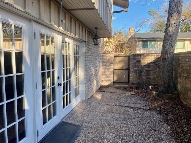 view of patio / terrace with french doors