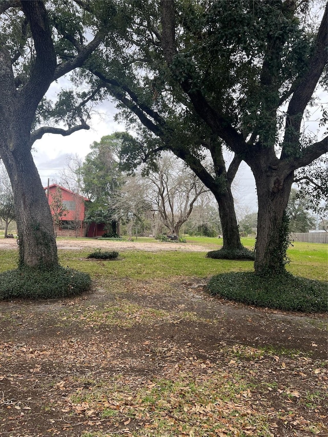 view of yard featuring an outdoor structure