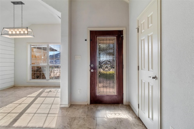 view of entrance foyer