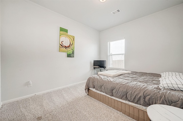 bedroom featuring carpet flooring