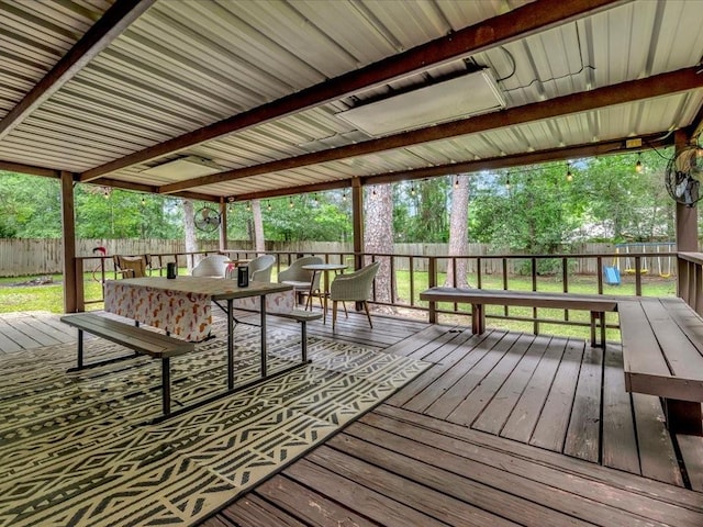 view of wooden terrace