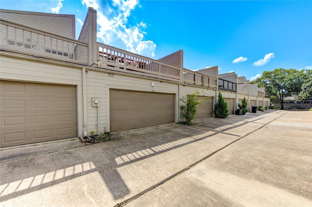 exterior space with a balcony