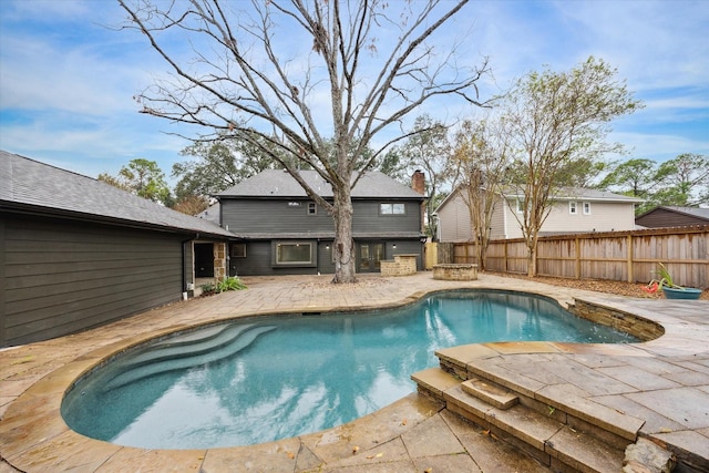 view of pool with a patio