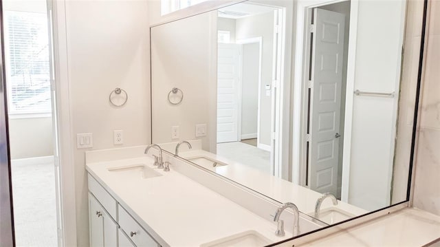 bathroom with vanity