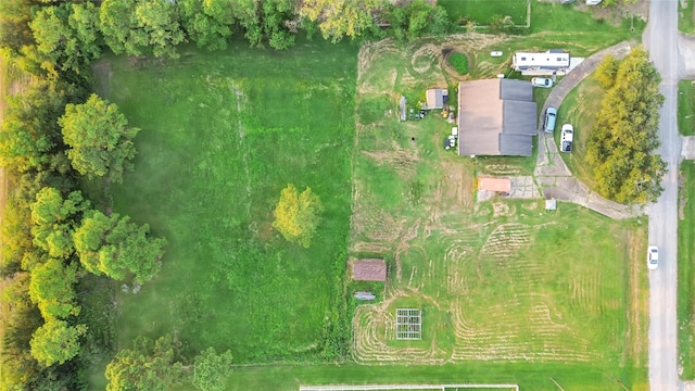 bird's eye view featuring a rural view