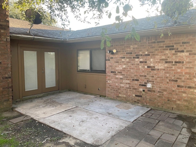 view of patio with french doors