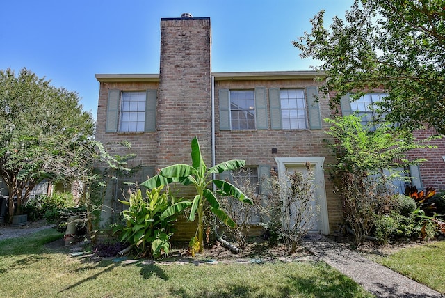 view of property with a front yard