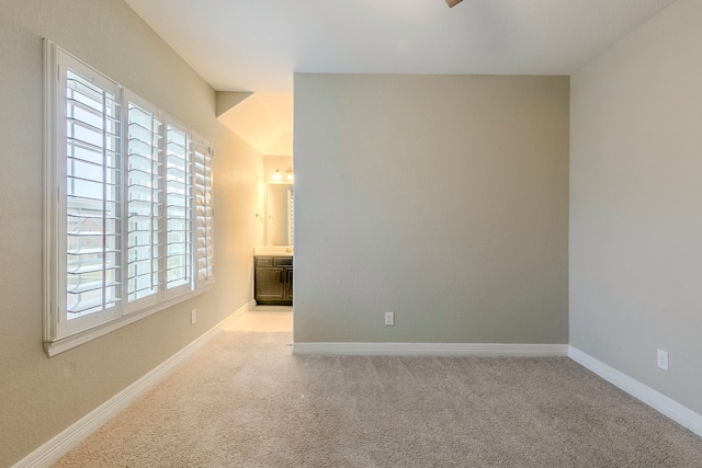 view of carpeted empty room