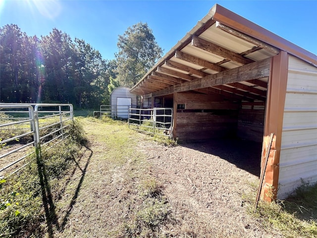 view of stable