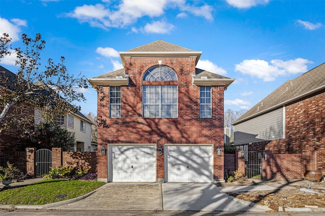 front of property featuring a garage