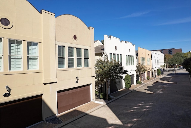 view of property with a garage