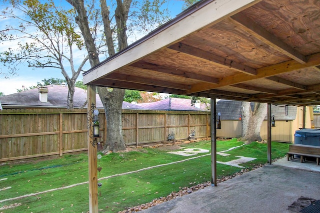 view of yard with a patio