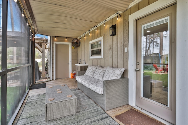 view of sunroom / solarium