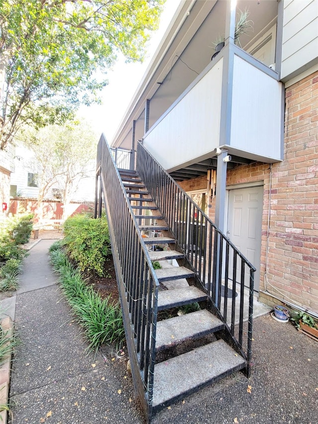 view of staircase