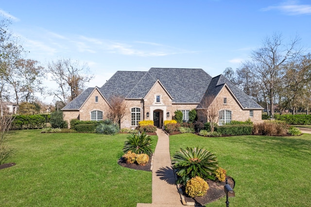 view of front of home featuring a front yard