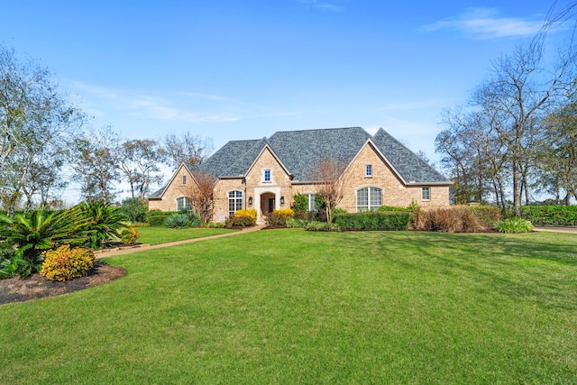 view of front of house with a front yard