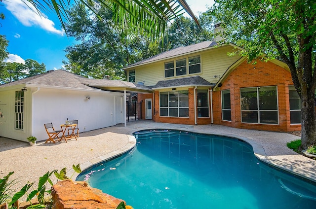 view of pool with a patio