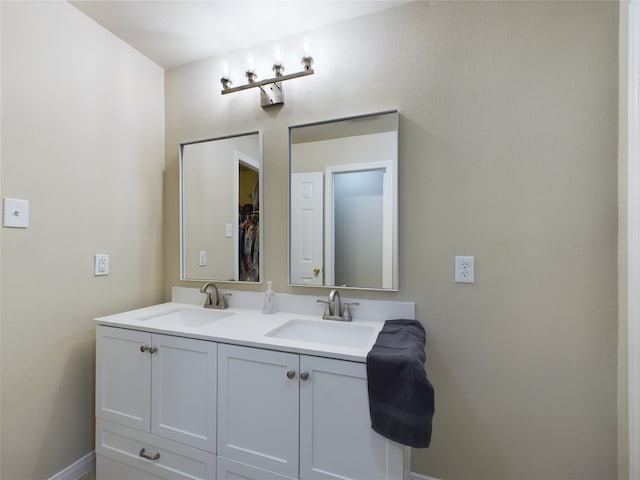 bathroom featuring vanity