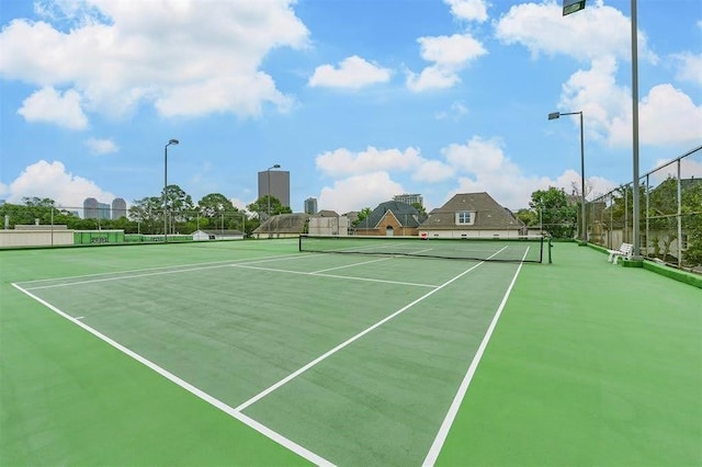 view of tennis court