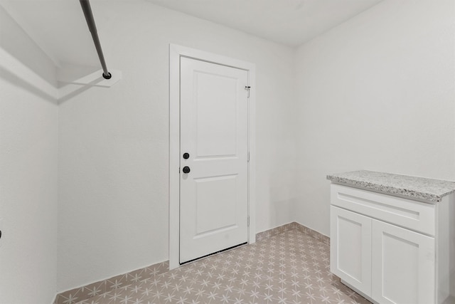 view of clothes washing area