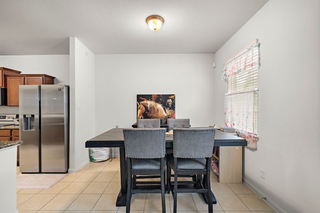 view of tiled dining room