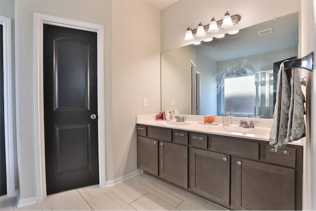 bathroom with vanity