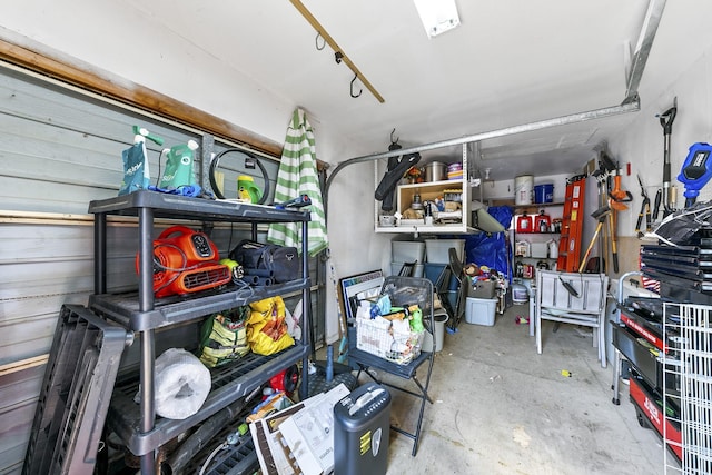 view of storage room