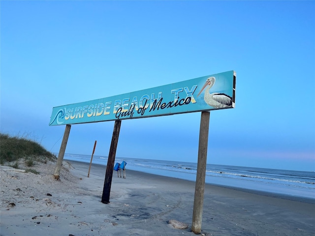 exterior details with a beach view