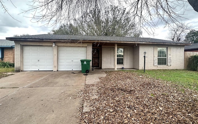 ranch-style house with a garage