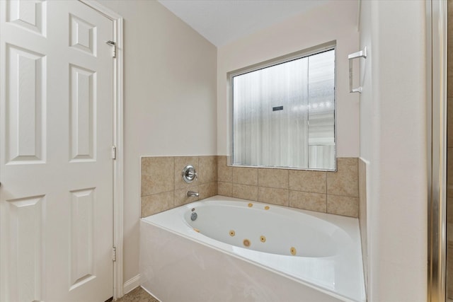 bathroom featuring a bathing tub