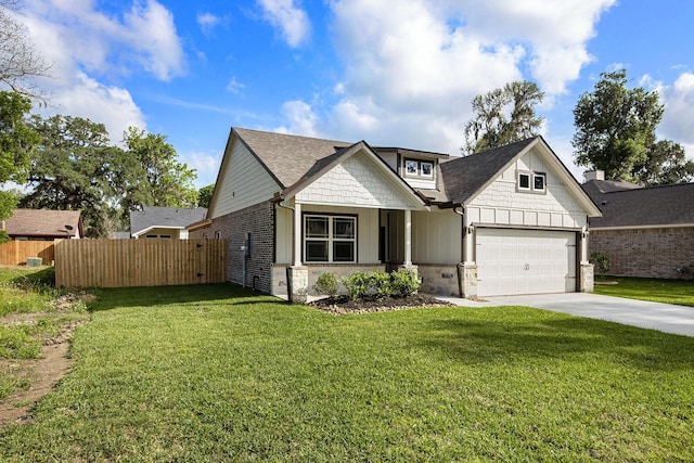 view of front of home with a front yard