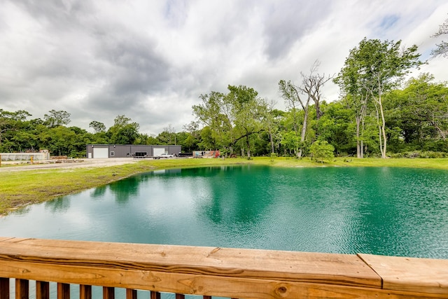 view of water feature