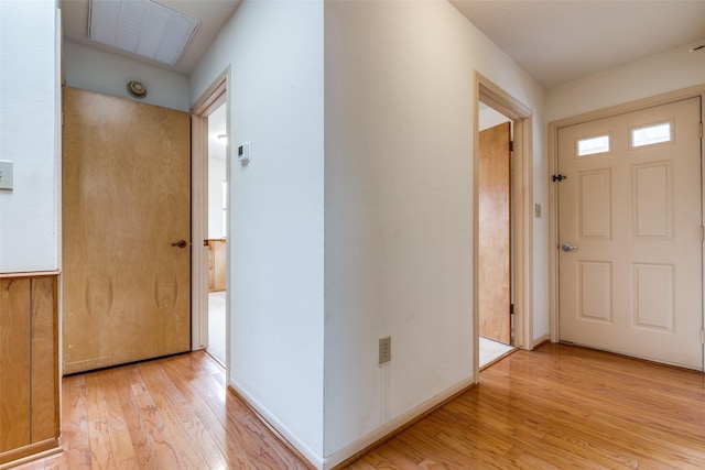 entryway featuring light hardwood / wood-style floors