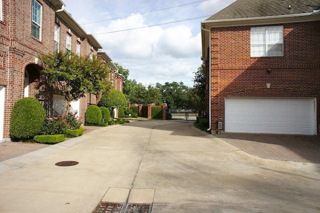 view of home's exterior featuring a garage