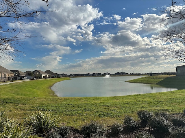 view of water feature