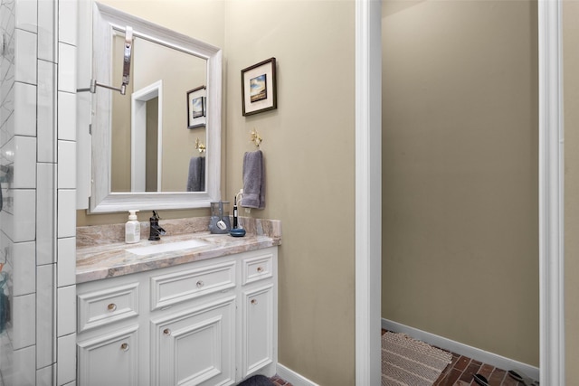 bathroom featuring vanity