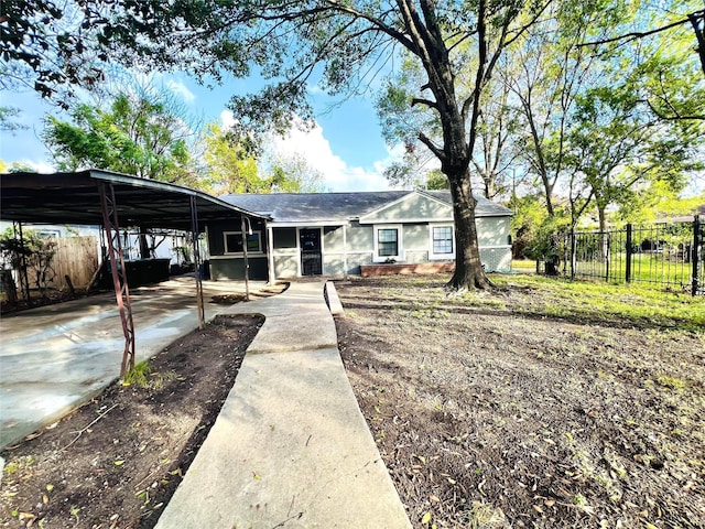 view of front of home