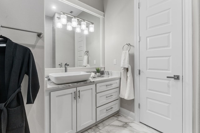 bathroom featuring vanity