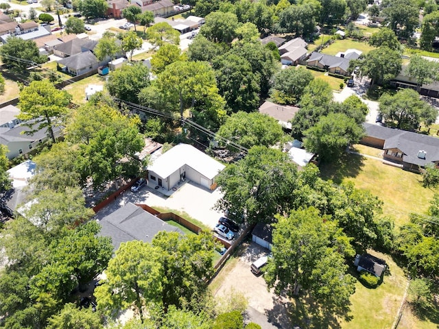 drone / aerial view with a residential view