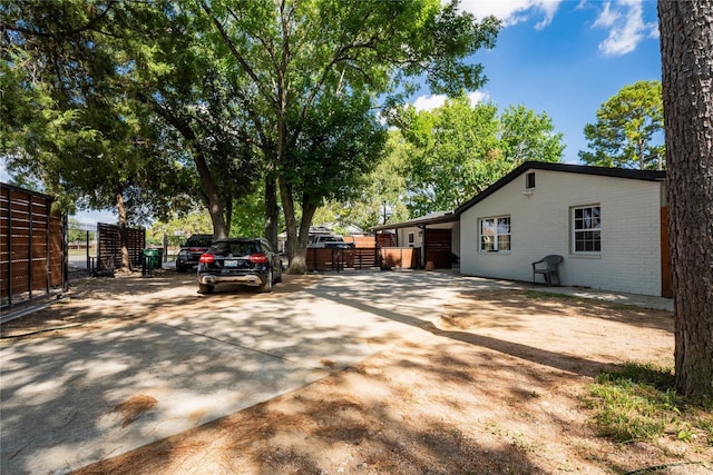 exterior space with fence