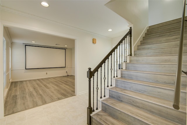 stairs with ornamental molding