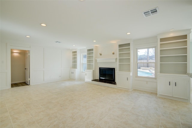 view of unfurnished living room