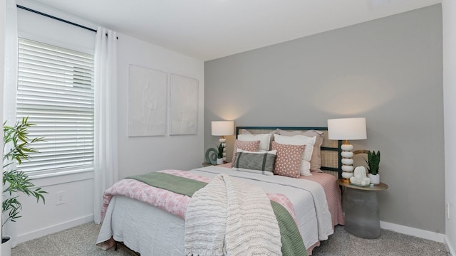 bedroom featuring carpet flooring